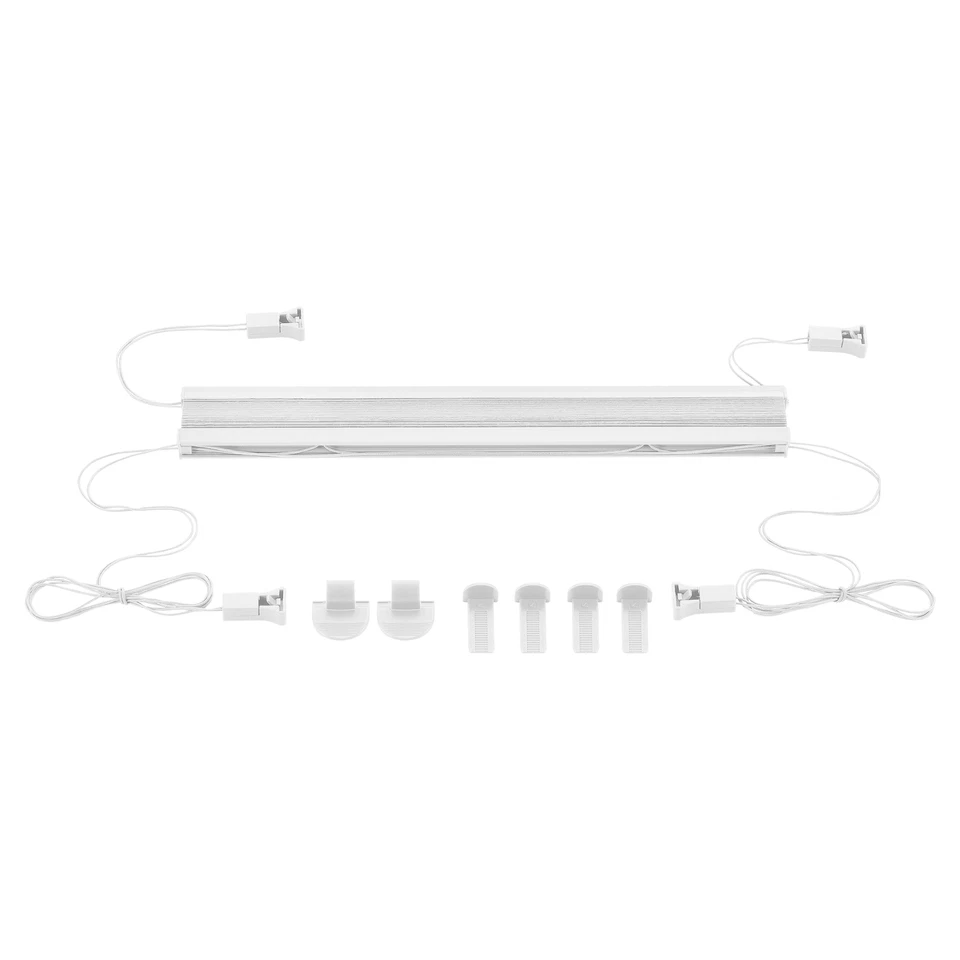 Cortina plisada 40x125 cm blanco (sin perforar), persiana, fácil montaje - Imagen 3 de 4