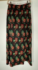 VTG 70 Floral Knit Maxi Skirt RUSS SZ 12