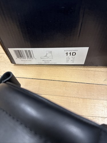 Polo Ralph Lauren Wexham Black Burnished Leather Hiking Boots Size 10.5 D - Picture 2 of 8