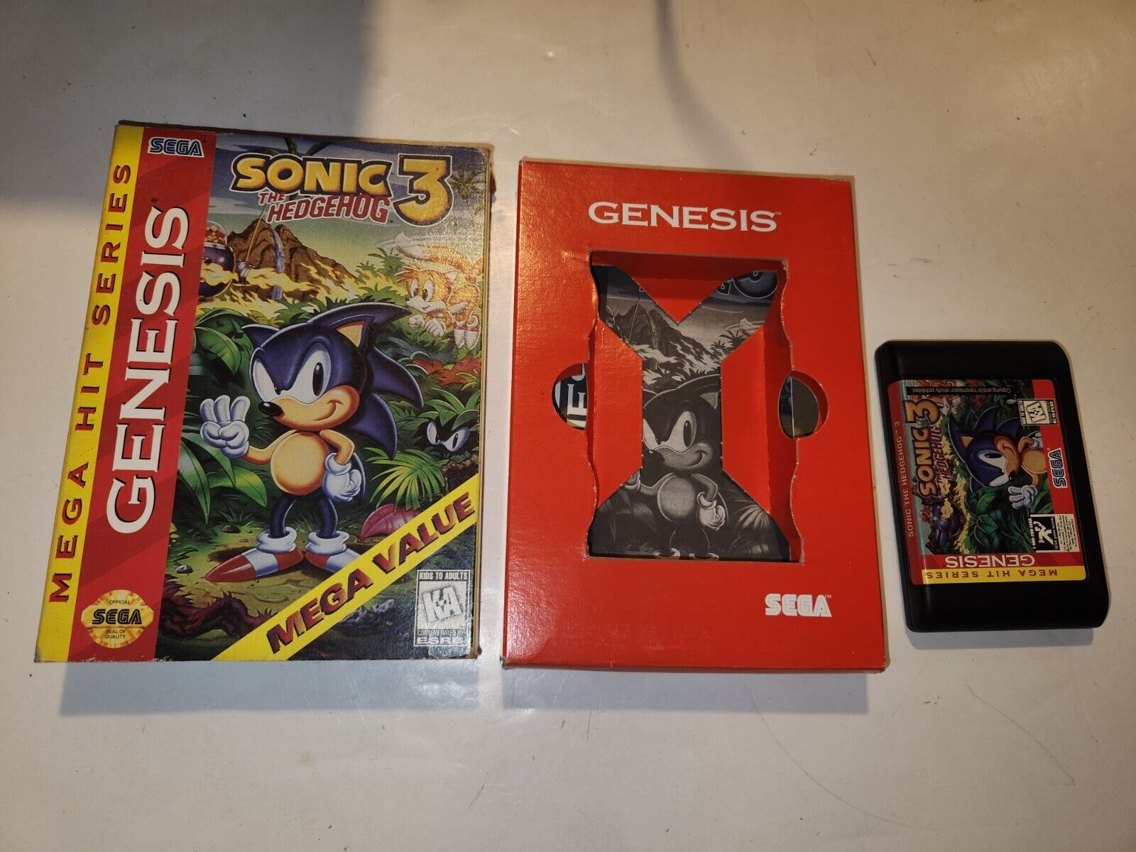 Sonic The Hedgehog 3 (Sega Genesis) 48-Bit 1200dpi Manual + Cart