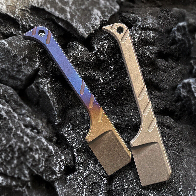 Titanium EDC Koevoet Pocket Pry Bar Pry Bar Multitool Met Titanium EDC Koevoet Pocket Pry Bar Pry Bar Multitool Met