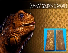 2 Golden Dragon Juma .250" 1/4" Scales 2" x 6" - Knife Handle Material 