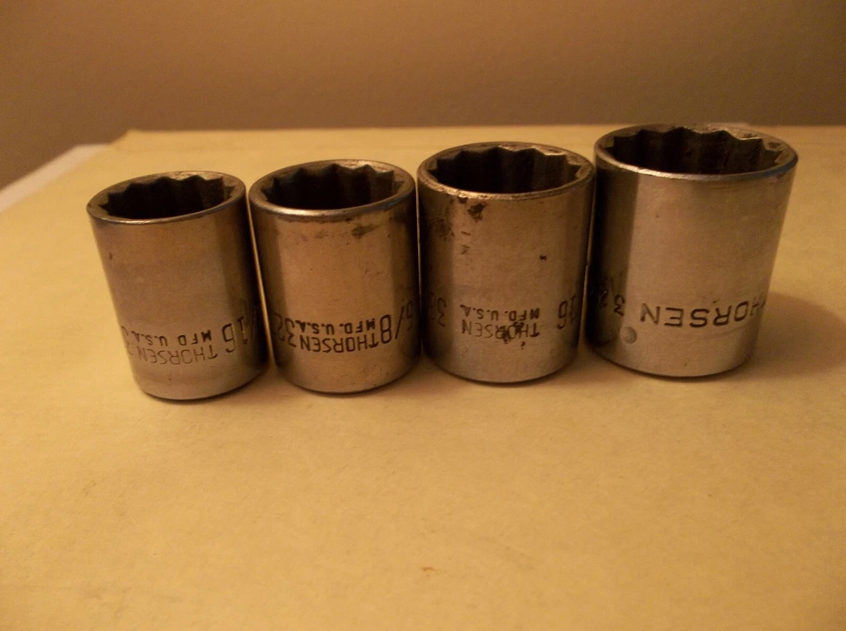 4 Genuine Thorsen Sockets 3 4