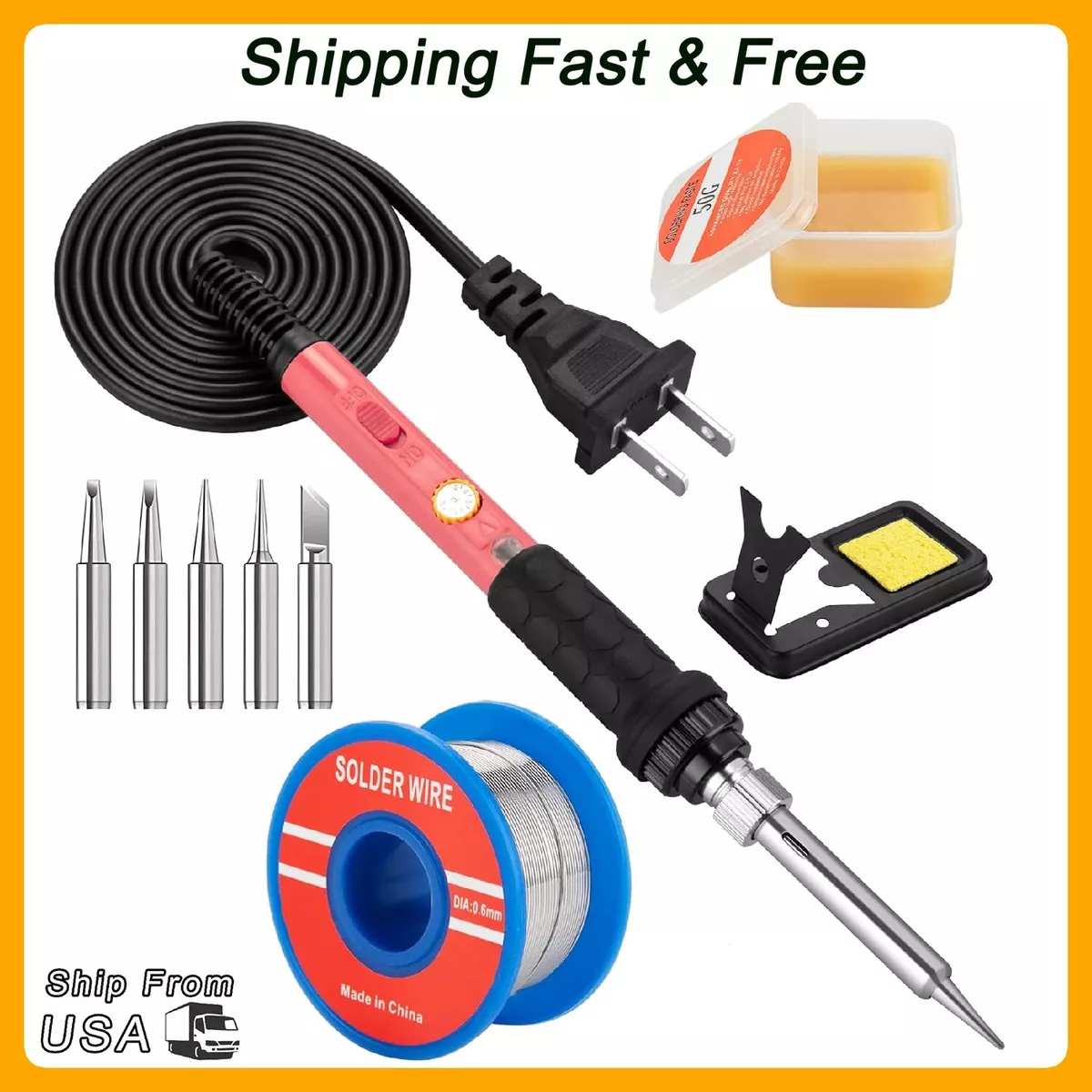 Pencil soldering clearance iron kit