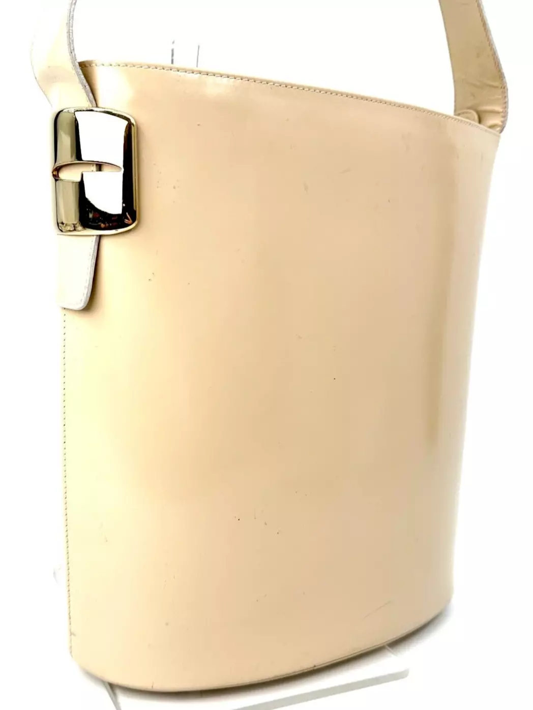 Sac à bandoulière vintage GUCCI époque Tom Ford design cuir verni authentique #351