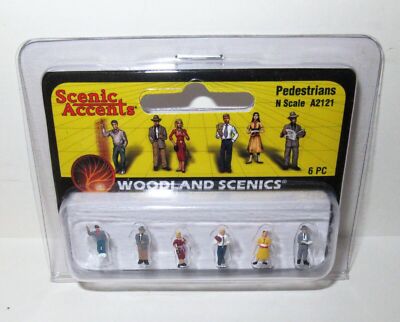 Woodland Scenics Scenic Accents N Scale Pedestrians #A2121 NIP