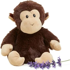 Chimp Warmies Cozy Plush Microwave Heatable Lavender Scented Stuffed Animal