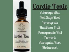 CARDIO TONIC Herbal Tincture Blend / Liquid Extract / Organic Apothecary Herbs