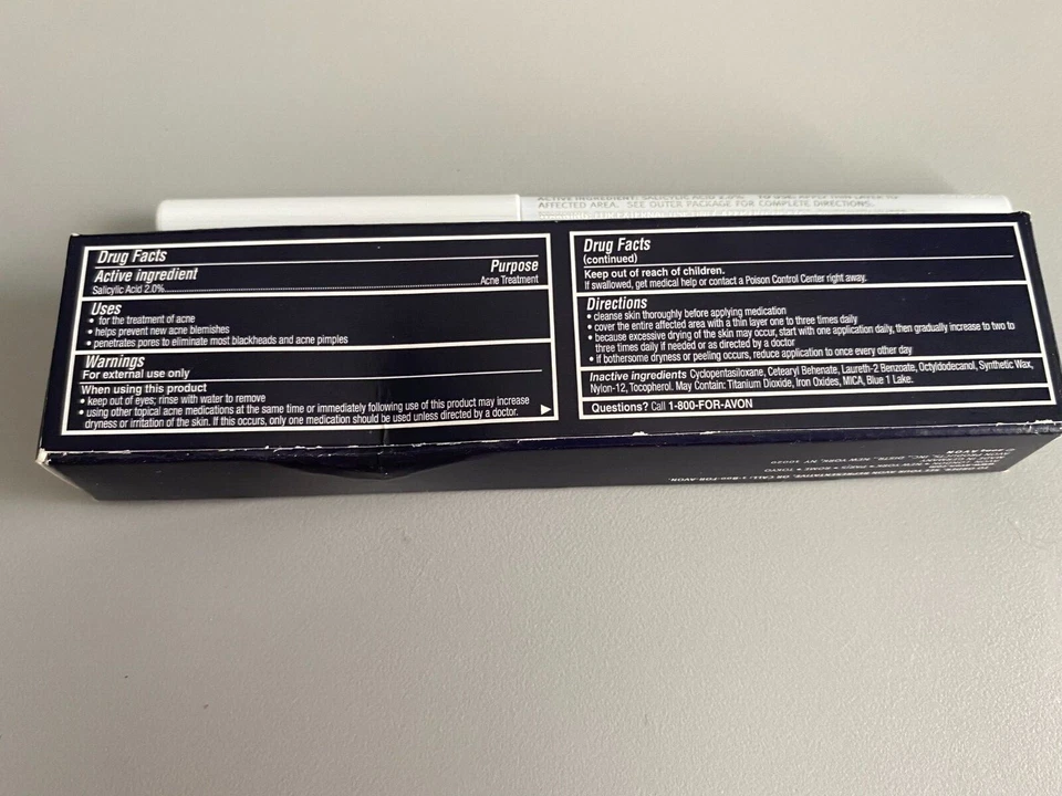 Corrector de manchas Avon impermeable barra de tratamiento del acné verde nuevo en caja Foto 4 de 4