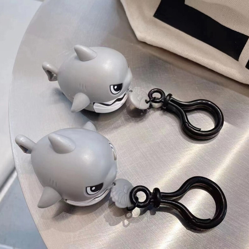 Clockwork Keychains Kawaii Wind Up Shark Keychain Bag Pendant Clockwork Kids Toy Decoration ...