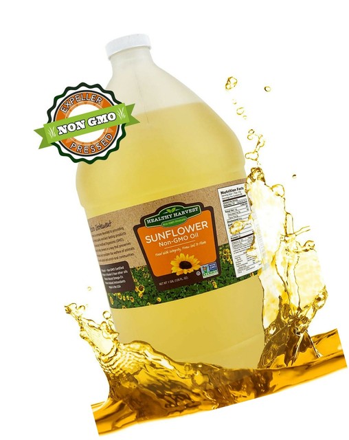 Healthy Harvest NonGMO Sunflower Oil Healthy Cooking Oil for Cooking