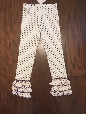 Legging Fille Sweet Honey Taille 8 Ans - Vert Sauge Pois - Occasion TBE