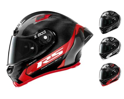 New X Lite X803 Rs Carbon Hot Lap Removable Spoiler Dark Visor Motorbike Helmet Ebay