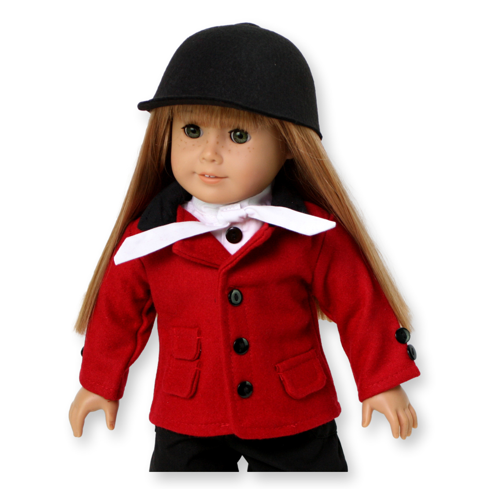 Red Equestrian Horseback Riding Outfit 18" Doll Clothes for American Girl Dolls