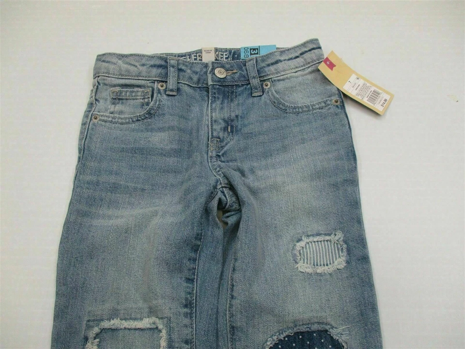 Nuevos Jeans Cherokee Capri Juveniles Talla 7 Algodón Lavado Medio BOYFRIEND CROP  Foto 2 de 4