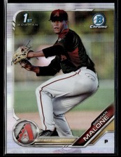 2019 Bowman Draft #BDC-165 Brennan Malone Chrome Refractor Baseball Card 0603K