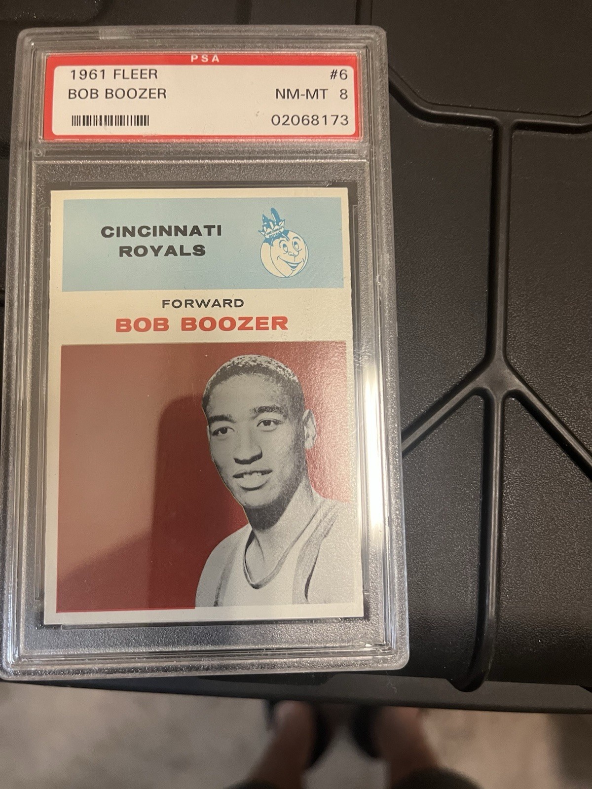 1961 Fleer Basketball Bob Boozer PSA 8