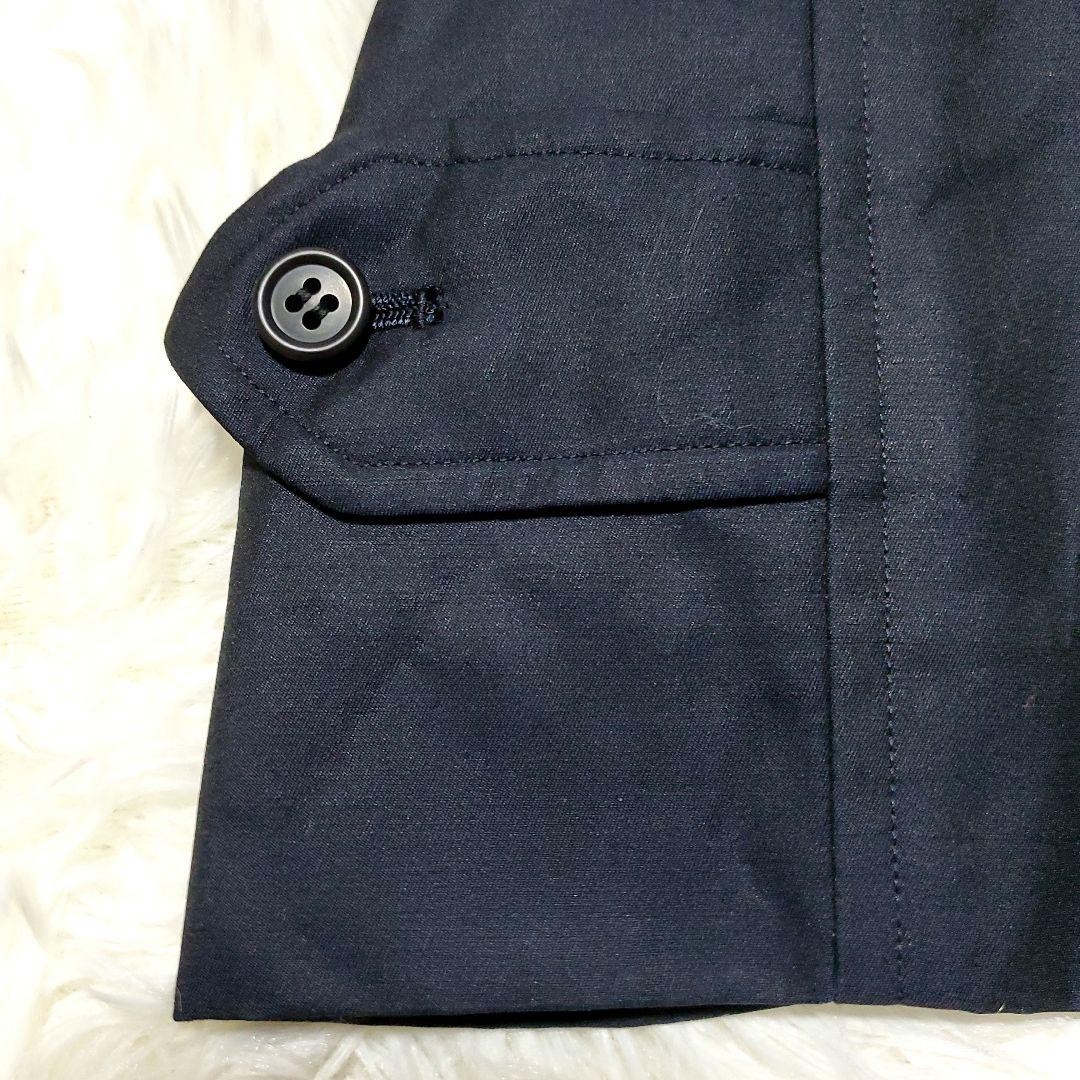 Burberry Trench Coat Nova Check Pattern Embroidered Logo Black Size M For Men thumbnail 6