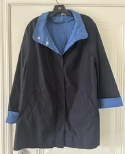 Basler Rain Coat / Jacket , NWOTS , Sz 44/ 14 U.S. , Color - Blue