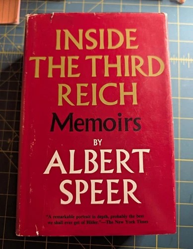 Inside the Third Reich Albert Speer Hardcover w/ Dust Jacket WWII Nazi Germany - product listing photo