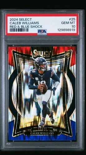 2024 Select Caleb Williams Red And Blue Shock PSA 10    18A