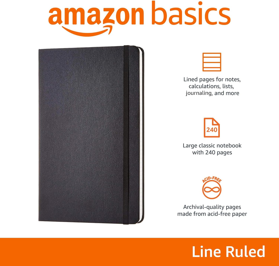 classic-lined-notebook-240-pages-hardcover-5-x-8-25-inch-black-ebay