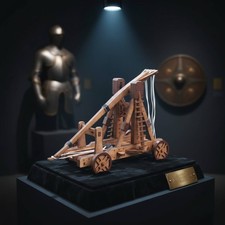 Trebuchet Modellbausatz aus Holz funktionst&uuml;chtig f&uuml;r Geschichtsinteressierte