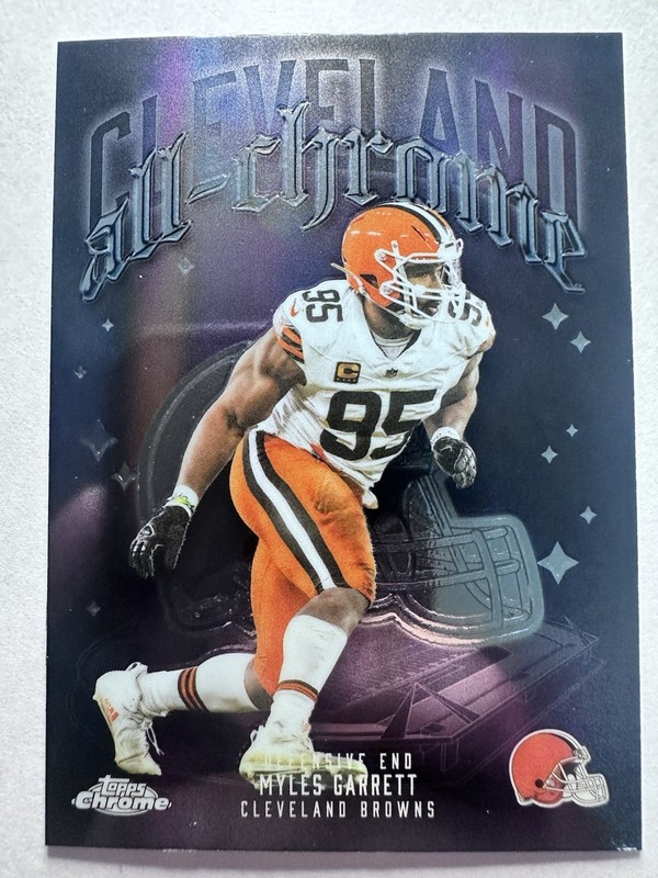 2025 Topps Chrome Football All Chrome Insert Lot 4 Saquon Myles McLaurin Boswell