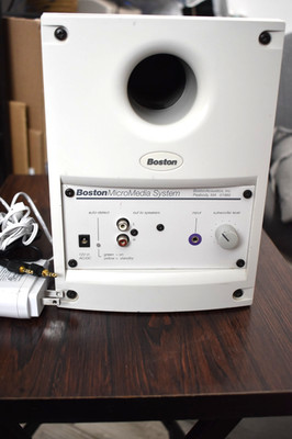 Boston Acoustics MicroMedia System Subwoofer Power 7000596 Desktop Audio + Cable