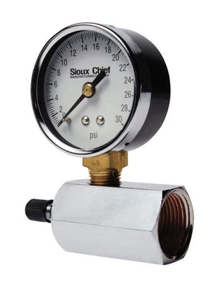#ad Sioux Chief 355 30PK1 Steel Pressure Gauge Assembly 3 4 FIP x 2 Dia. in. $26.99