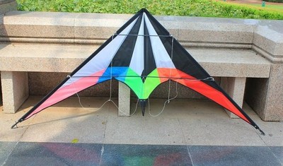 48  Dual Line Stunt Kite Pro Sport Kite w/ Handles & Lines Fast Flying