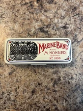M. Hohner Marine Band Harmonica No. 1896. Key Of C