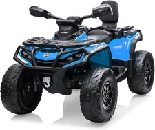 24V Kids Electric 4-Wheeler Quad Car Ride On Toy w/ Bluetooth & Music