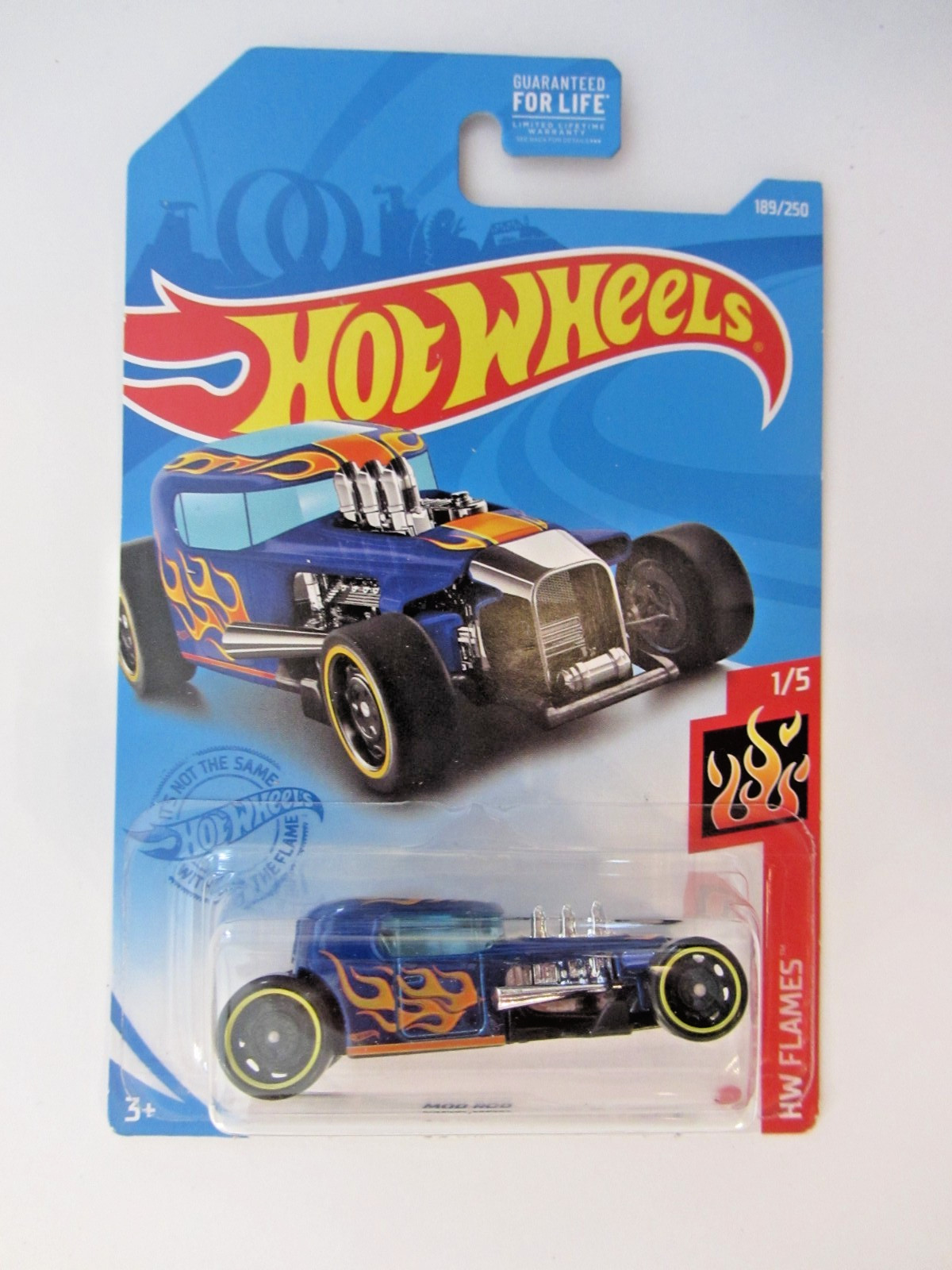Hot Wheels 2020  Mod Rod 1/5 Blue HW Flames #189                            B145