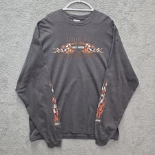 Size 3XL Harley Davidson Ride It Like You Stole It Long Sleeve Shirt Flames