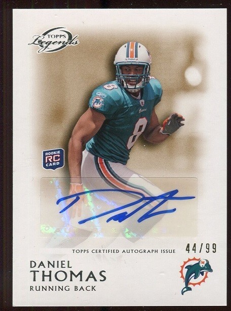 Daniel Thomas Topps Gridiron Legends Rookie Autograph #RADT Base