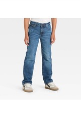 Boys' Stretch Straight Fit Jeans - Cat  Jack  Medium Wash 8