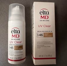 ELTA MD Skincare UV ClearTinted SPF 46, 1.7oz. BRAND NEW BOX EXP. 2027