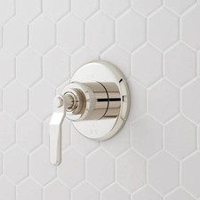 Signature Hardware Gunther Widespread Bathroom Faucet - Brushed Nickel