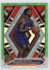2023-24 Topps Chrome Green Topps Refractor Kobe Brown #18 5m1