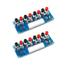 2 PCS 24Pin ATX Power Supply Breakout Adapter Module 12V/5V/3.3V Case