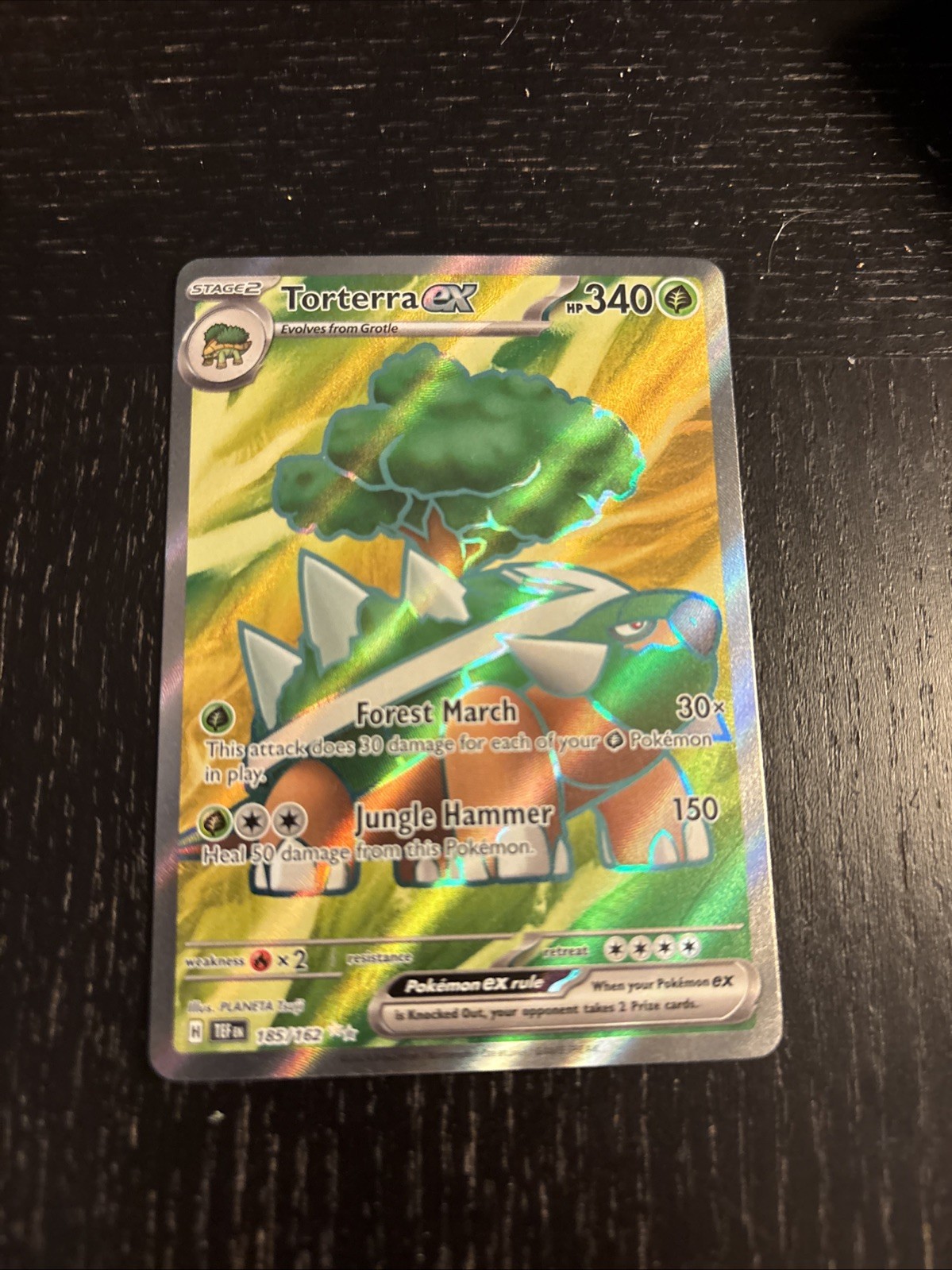 Pokémon TCG Torterra EX 185/162 Holo Ultra Rare Temporal Forces Full Art