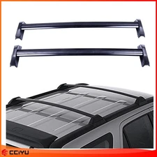 ?Roof Rack For 02-06 Honda CRV Cross Bar Luggage Carrier Cargo Bar Black 2pcs