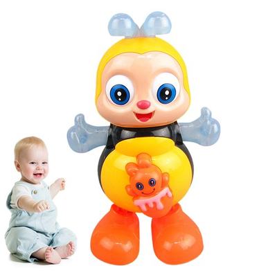 #ad Dancing Bee For Kids Musical Lights Bee Toy Electronic Cartoon Bee Learning Toys $31.19