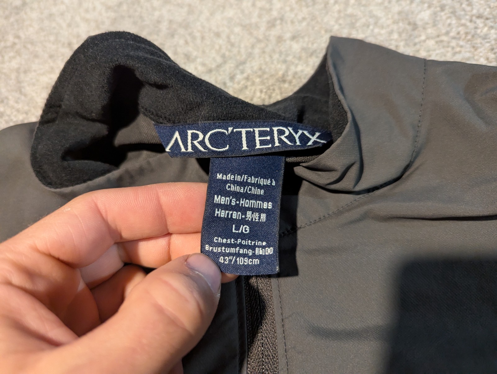 ARC'TERYX Giacca vintage Arcteryx uomo grande grigia anni 90 giacca a vento shell escursionismo squamish?