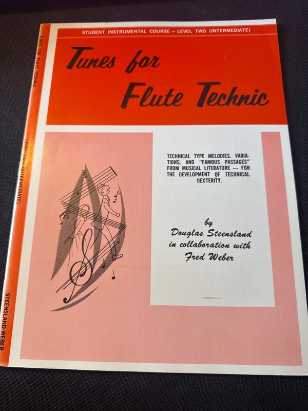Tunes for Flute Technic Level Two Intermediate by Fred Weber Music Book