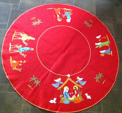 bucilla nativity tree skirt