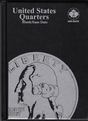No Dates United States USA Quarters 25¢ Blank Unisafe Coin Folder Album #124