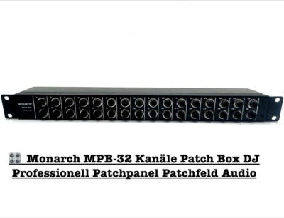    Monarch MPB-32 Kanäle Patch Box DJ Profi Patchpanel Patchfeld   Händler!