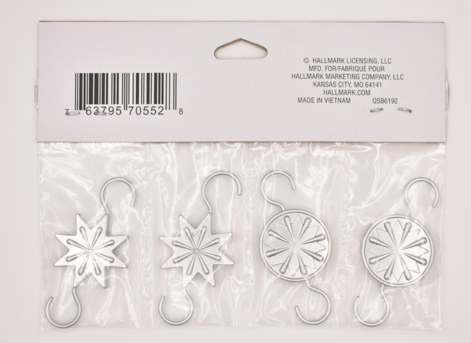 Hallmark Keepsake 2021, Miniature Star Metal Ornament Hooks, Pack of 4